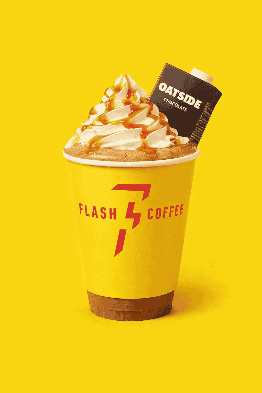 Choco Caramel Latte with Oatside Flash Coffee